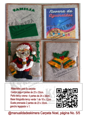 Molde Carpeta Noel